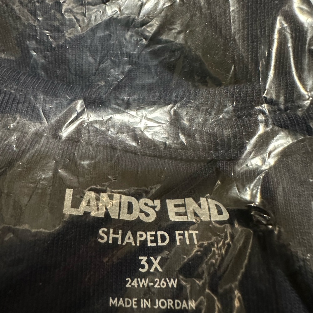Lands End Shaped Fit Navy Tee